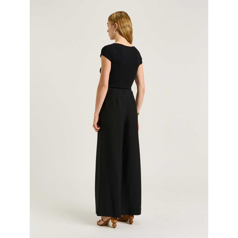 Veronika Maine Washer Lyocell Straight Leg Belted Straight Leg Pant image number 1